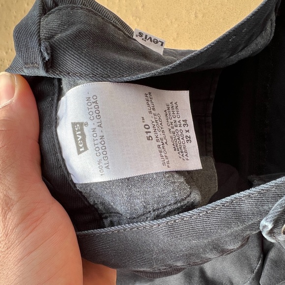 510 Levi’s Black White Tab Pants - Picture 4 of 5